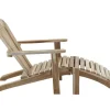 Adirondackstol m/skammel - Teak