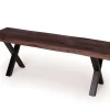 Akita Bænk, Eg, Mørk olie, 40x140 cm