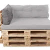 Alis Pallehynde - Ryg - 13x40x60 cm - Grå