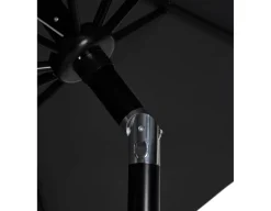 Alu parasol med tilt - Ø 3 meter - Sort