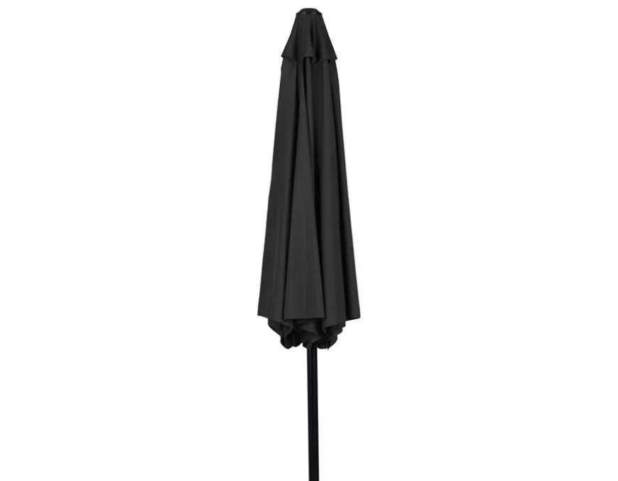 Alu parasol med tilt - Ø 3 meter - Sort
