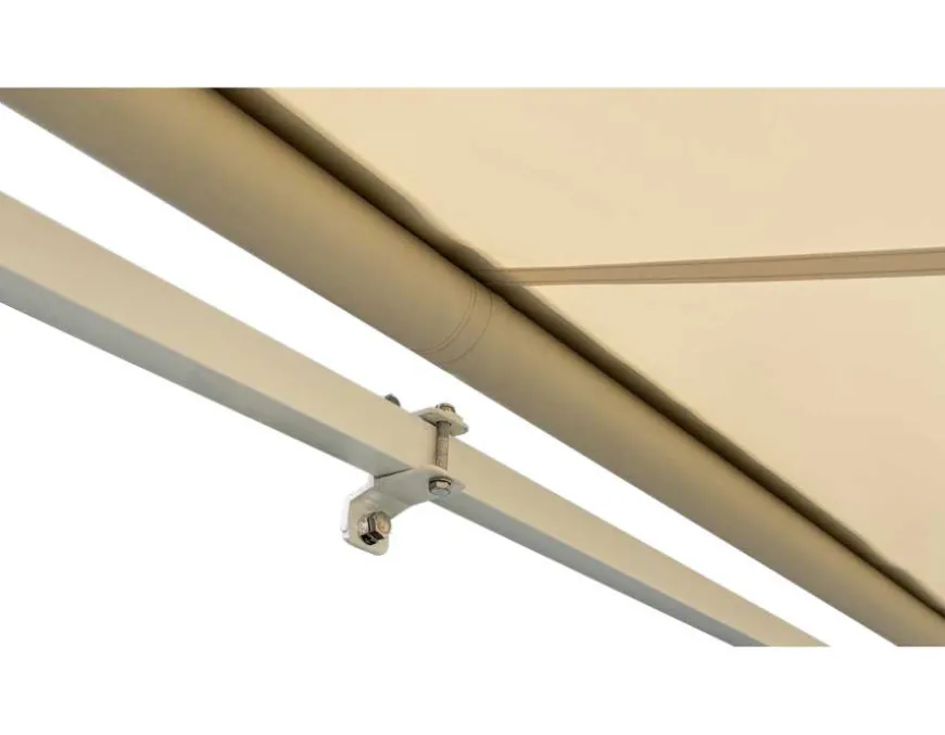 Ask Manuel Markise - Semikassette - 3,5 x 3 m - Hvid/Beige
