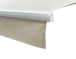 Ask Manuel Markise - Semikassette - 4,8 x 3 m - Hvid/Beige
