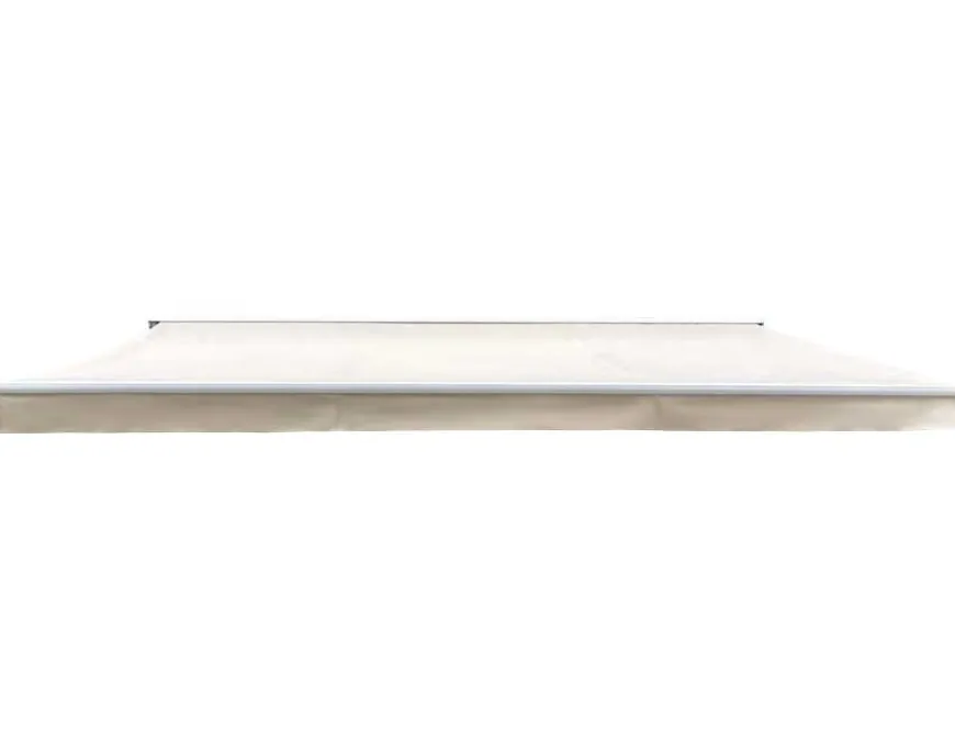 Ask Manuel Markise - Semikassette - 4,8 x 3 m - Hvid/Beige