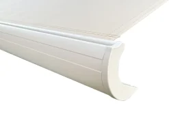 Bøg Markise - m/motor & LED-lys - 4,8 x 3 m - Hvid/Beige
