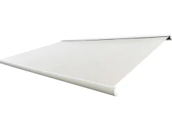 Bøg Markise - m/motor & LED-lys - 4,8 x 3 m - Hvid/Beige