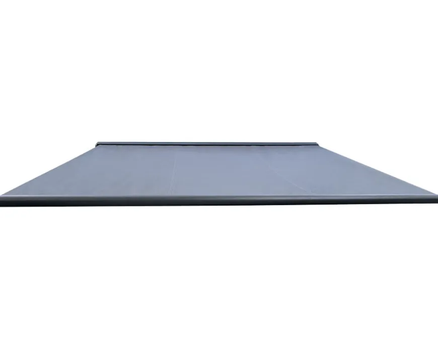 Bøg Markise - m/motor & LED-lys - 4,8 x 3 m - Grå/Grå