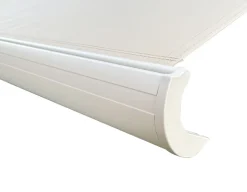 Bøg Markise - m/motor & LED-lys - 3,5 x 3 m - Hvid/Beige