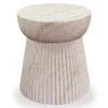 Bolette Sidebord m/riller - Ø37 x 43 cm - Natur