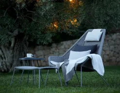 Cane-line Breeze Highback Stol - Light grey