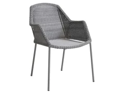 Cane-line Breeze Stabelstol m/armlæn - Light grey