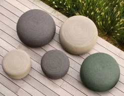 Cane-line Circle Fodskammel, Stor, Dark Grey