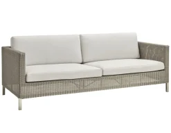 Cane-line Connect 3 pers. sofa m/hynder - Taupe/White