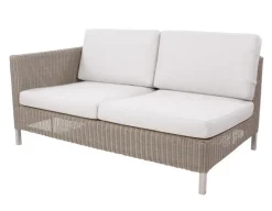 Cane-line Connect 2 pers. sofa m/hynder - Højre - Taupe