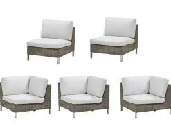 Cane-line Connect Loungesæt Taupe/Hvid