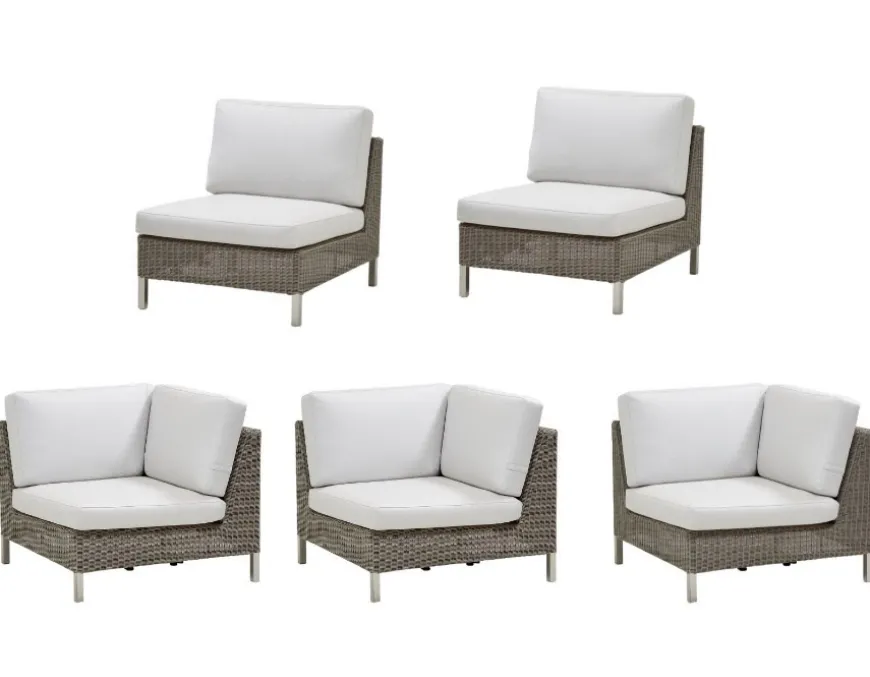 Cane-line Connect Loungesæt Taupe/Hvid