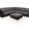 Cane-line Connect Mellemmodul m/hynder - Sort/Grå