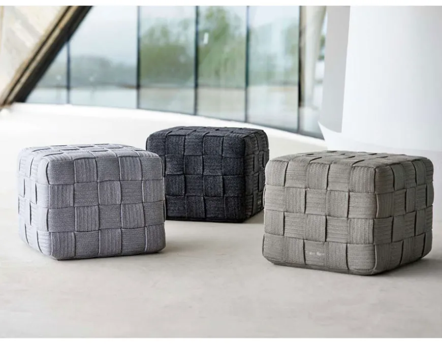 Cane-line Cube Fodskammel, Taupe