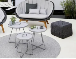 Cane-line Cube Fodskammel, Dark Grey