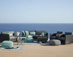 Cane-line Diamond 3 pers. sofa m/hynder - Graphite/Grey