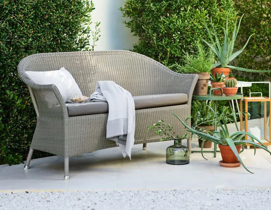 Cane-line Lansing 2 pers. sofa - Taupe