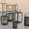 Cane-line Lighthouse Lanterne, Stor, White/Teak