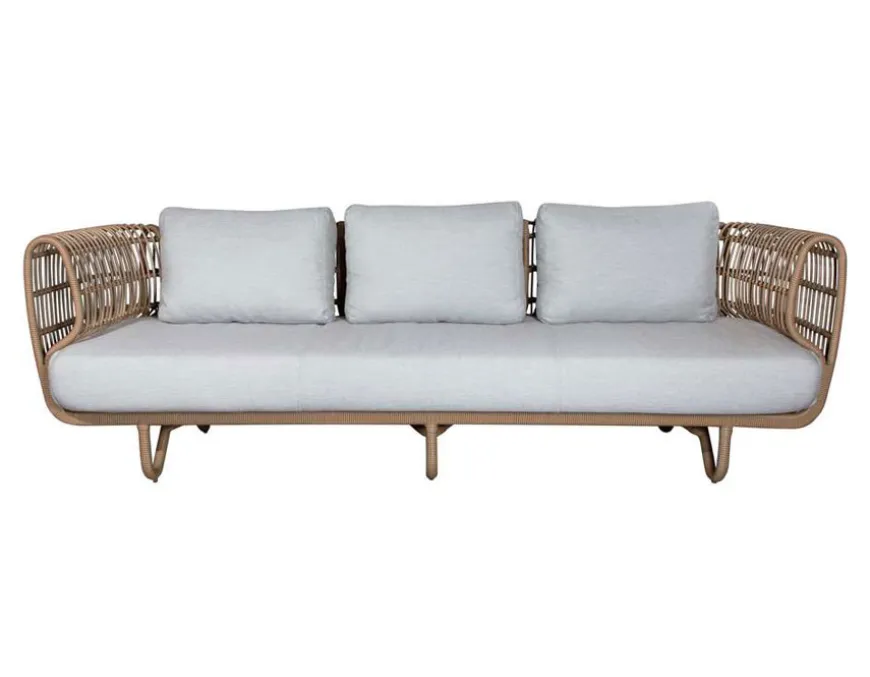 Cane-line Nest 3 pers. sofa m/hynder