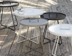 Cane-line On-the-move sidebord, Ekstra lille, Light grey