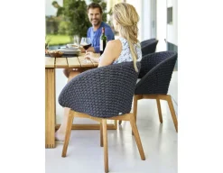 Cane-line Peacock stol m/teakben
