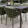 Cane-line Pure Havebord 90x150 cm - Lavagrå m/sort bordplade