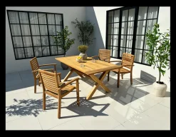 Chadstone Pala Teak Havemøbelsæt