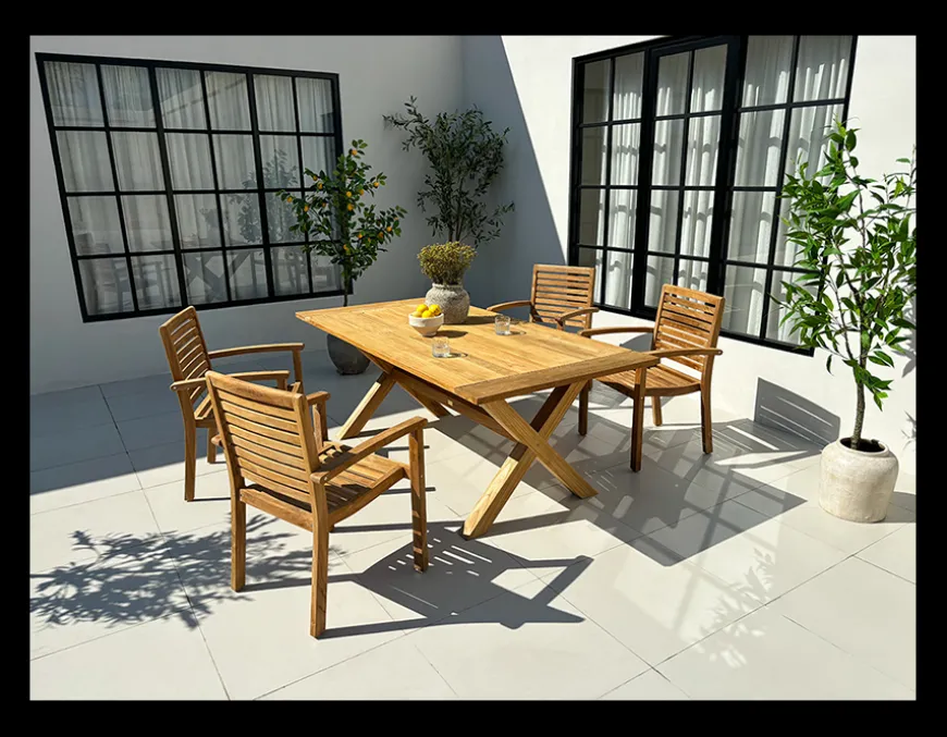 Chadstone Pala Teak Havemøbelsæt