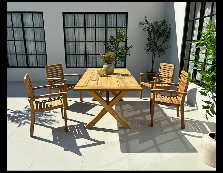 Chadstone Pala Teak Havemøbelsæt