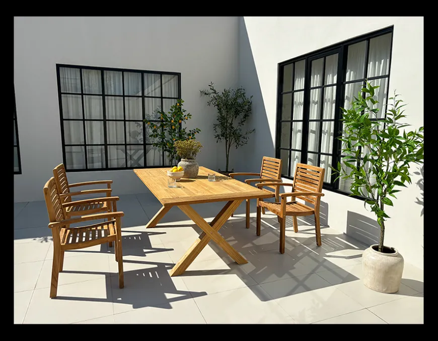 Chadstone Pala Teak Havemøbelsæt