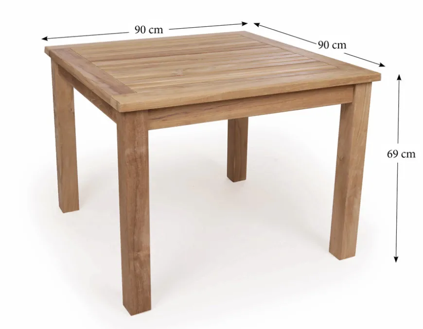 Colorado Teak Diningbord - 90x90 cm