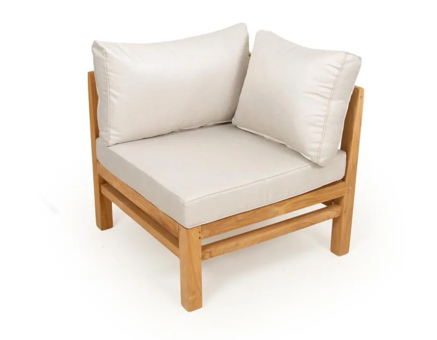 Colorado Teak Hjørnemodul - m/Andorra Airflow hynder