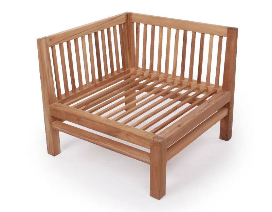 Colorado Teak Hjørnemodul - m/Andorra Airflow hynder