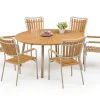 DaneLine Adam Havebord - Nonwood - Ø150 cm - Latte