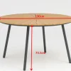 DaneLine Adam Havebord - Nonwood - Ø130 cm - Grå