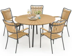 DaneLine Adam Havebord - Nonwood - Ø150 cm - Grå
