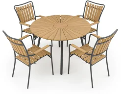 DaneLine Adam Havebord - Nonwood - Ø110 cm - Grå