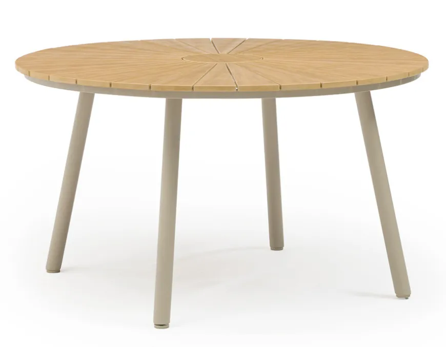 DaneLine Adam Havemøbelsæt - Nonwood - Ø130 cm - Latte