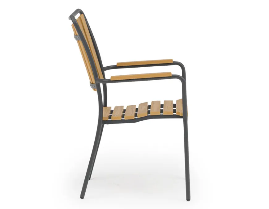 DaneLine Adam Havemøbelsæt - Nonwood - Ø130 cm - Grå