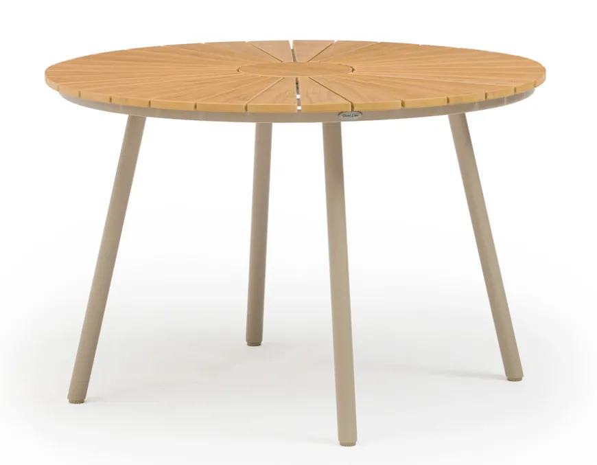 DaneLine Adam Havemøbelsæt - Nonwood - Ø110 cm - Latte