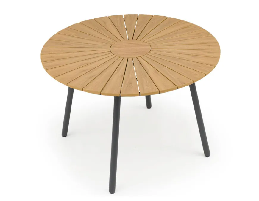 DaneLine Adam Havemøbelsæt - Nonwood - Ø110 cm - Grå