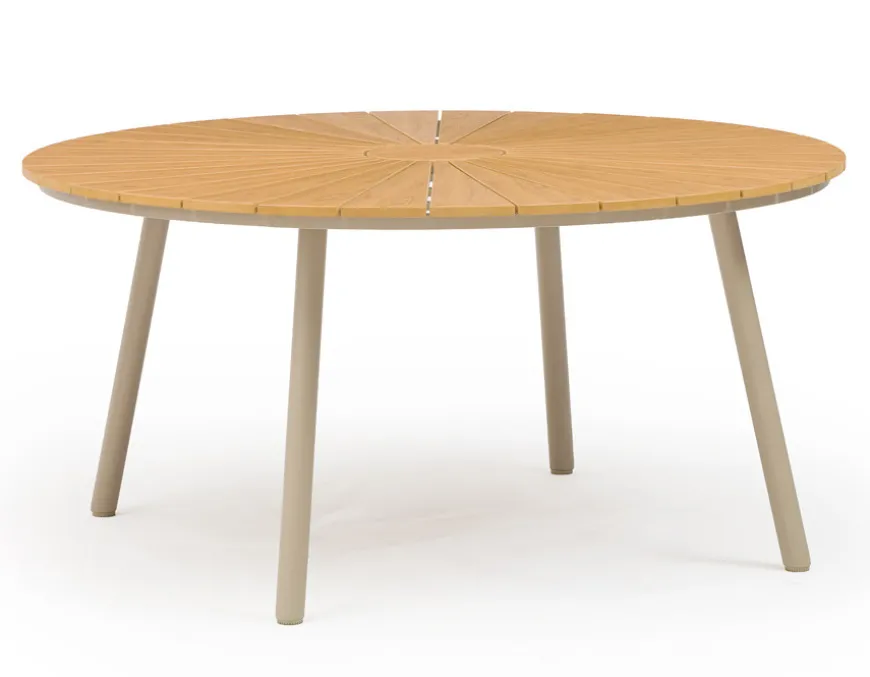 DaneLine Adam Havemøbelsæt - Nonwood - Ø150 cm - Latte