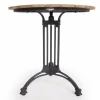 DaneLine Eva Teak Cafébord - Ø70 cm - Grå