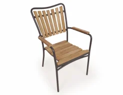 DaneLine Eva Teak Cafésæt - Ø70 cm - Grå