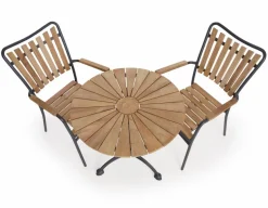 DaneLine Eva Teak Cafésæt - Ø70 cm - Grå