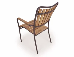 DaneLine Eva Teak Cafésæt - Ø70 cm - Grå